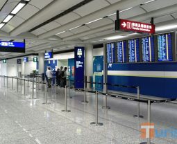 Transfer gate at Hong Kong airport