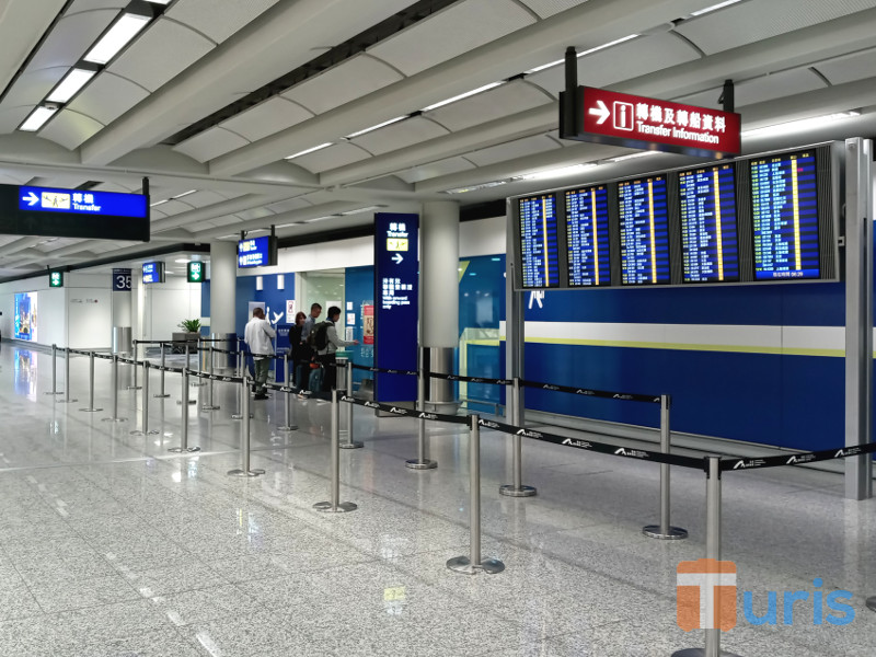 Transfer gate at Hong Kong airport